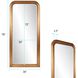 French Philippe 78 X 36 inch Antique Gold Leaf Mirror